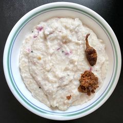 A picture of Samai (Little millet) Curd Rice.