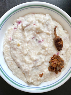 A picture of Samai (Little millet) Curd Rice.