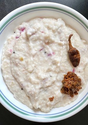 A picture of Samai (Little millet) Curd Rice.