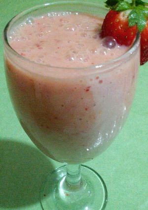Foto resep Strawberry smoothie