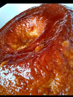 Una foto de Budín de "pan" a base de galletas de arroz. Sin tacc