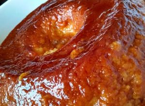 Una foto de Budín de "pan" a base de galletas de arroz. Sin tacc
