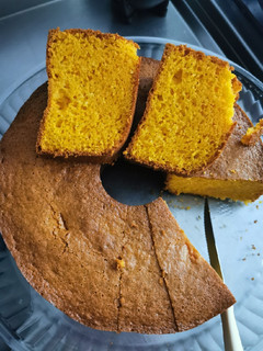 Una foto de Torta de zanahoria y naranja