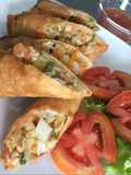 Chicken, Pork, or Vegetable Spring Rolls