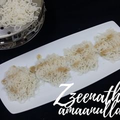 A picture of Idiyappams With Black Seeds.
