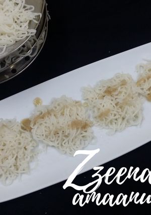 A picture of Idiyappams With Black Seeds.