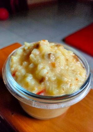 Foto resep Bubur ayam tomat gurih MPASI start 8+