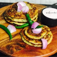 A picture of Cucumber Masala Pancake or Tawasyachi Ghari.