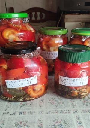 2009. Telére ecetes almapaprika 😋 recept fotója