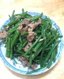 Đọt su su xào thịt bò #Bếp_Vàng