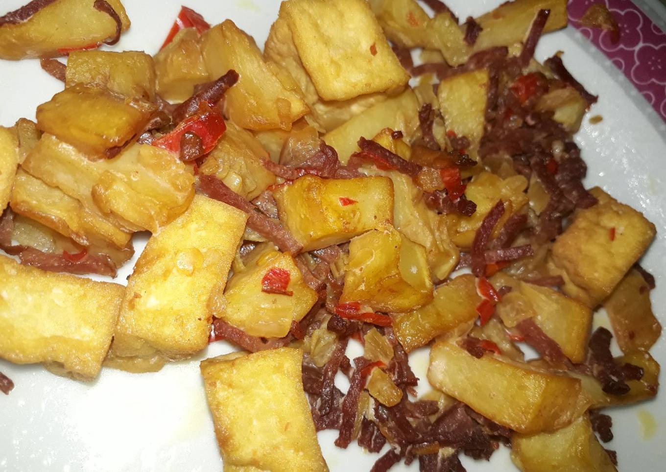 Bacon Tahu Kentang Kecap