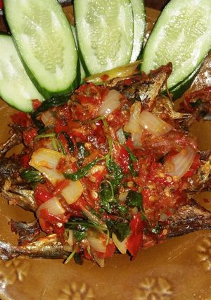 Foto resep Balado ikan pindang kemangi