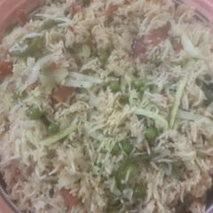 A picture of Mix vegetables Rice.