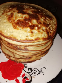 Una foto de Panqueques de plátanos y avena