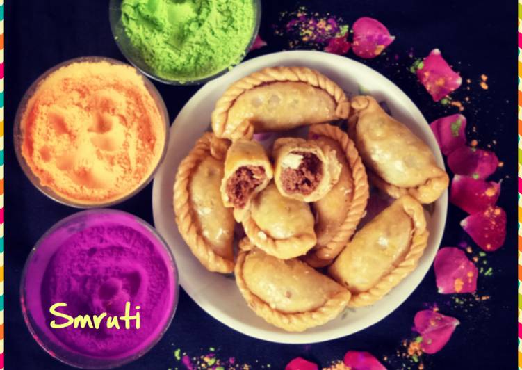 Simple Way to Make Award-winning Choco Mawa Gujiya
