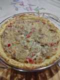 Tarta de pollo (carcasas) con base de puré de papas
