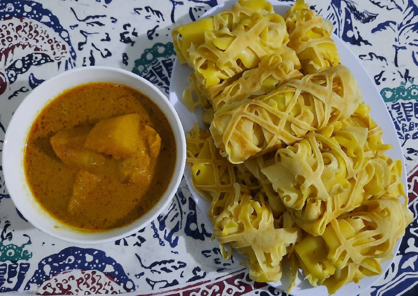 #22.GBA. Roti Jala Kari Ayam