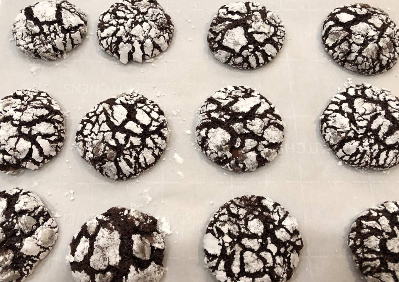 Mocha Orange Crinkle Cookies