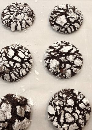 A picture of Mocha Orange Crinkle Cookies.
