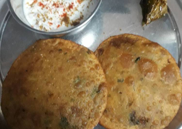 Step-by-Step Guide to Prepare Homemade Aalu pyaj ki puri with bundi raiyta
