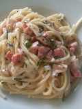 Pasta en salsa cremosa