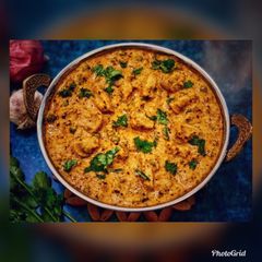 A picture of Creamy Matar Mushroom.