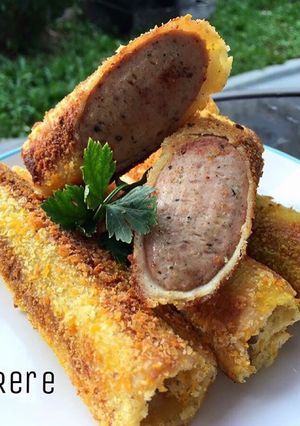 Foto resep Roti goreng isi sosis