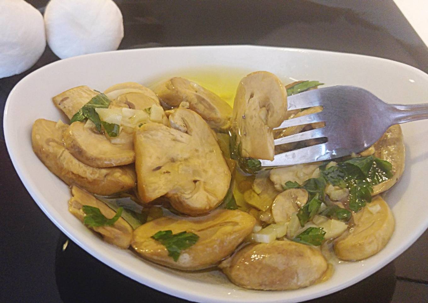 Champiñones a la vinagreta