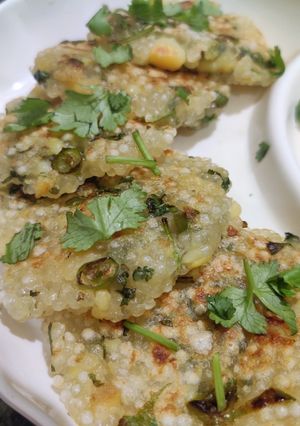 A picture of Sabudana Tikki.