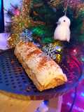 Apple Speculoos Yule Log