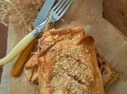 Una foto di pasta per strudel
