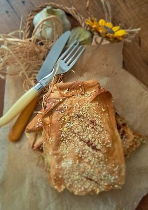 Foto di Strudel vegetariano con zucchine e stracchino