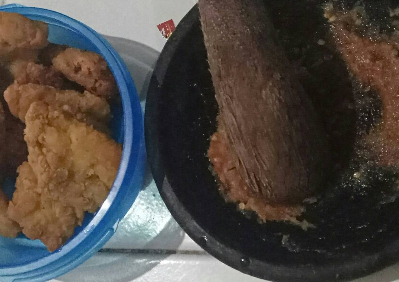 Telur kremes geprek