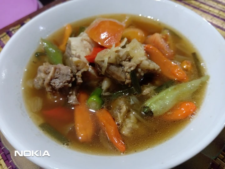 Langkah Gampang Membuat Resep Asem2 daging tetelan yang Bisa Manjain Lidah