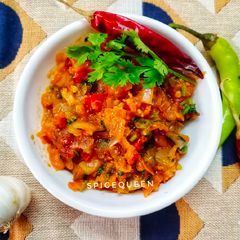 Mosdeng Serma (Tomato chutney) A picture of Mosdeng Serma (Tomato chutney).