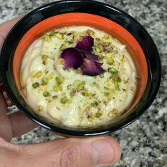 A picture of Shrikhand Made With Hung Curd.