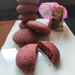 A picture of Red velvet cookies.
