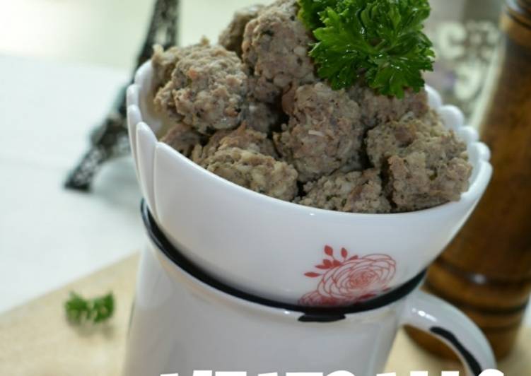 Resep MEATBALLS For Pasta and Pizza Anti Gagal