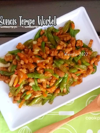 Langkah Mudah untuk Membuat Resep Tumis Buncis Tempe Wortel yang Uenak Anti Ribet, Uenak Banget