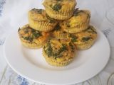 Mini frittatas de huevo con quinoa y espinacas