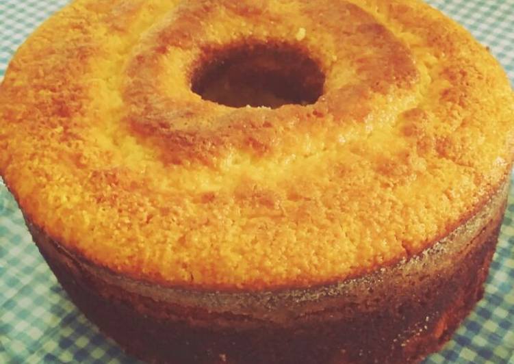 Bolo de fuba e laranja