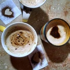 A picture of Cappuccino coffee ☕.