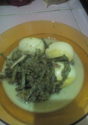 Foto resep Gulai pakis campur telor simple