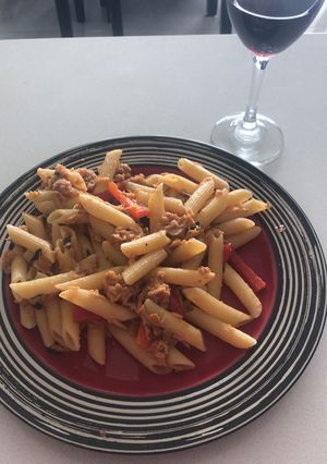 Una foto de Pasta con atún