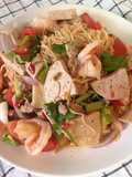 🧑🏽‍🍳👩🏻‍🍳Mama TomYum Salad •Yum Mama • Instant Ramen Noodle Salad Recipe |ThaiChef Food🌶🥬
