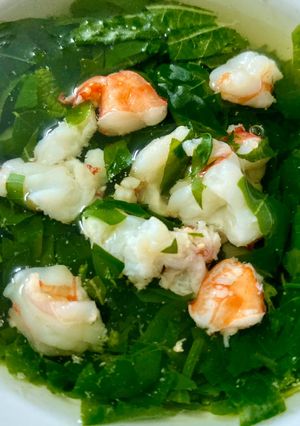 Hình của món Canh Rau Nấu Tôm Cho Bé.