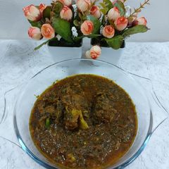 A picture of Mutton spinach.