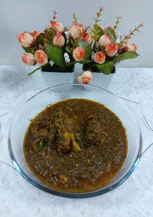 A picture of Mutton spinach.