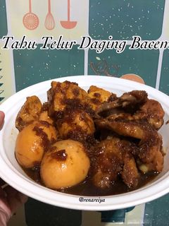 Foto resep Tahu Telur Daging Bacem