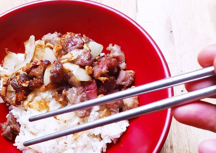 Oseng Daging Bawang Putih